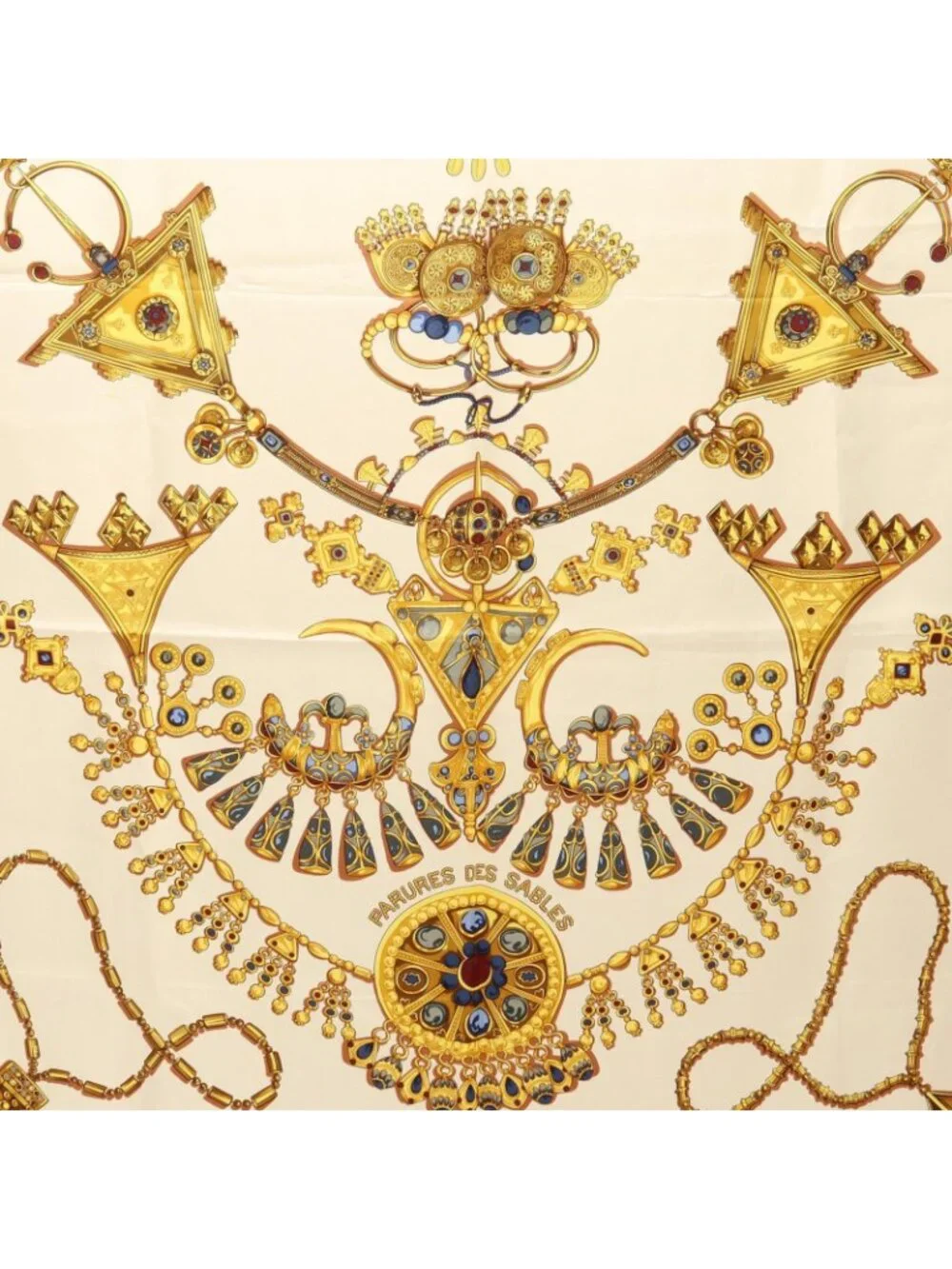 Hermes Scarf Carre 90 Parures Des Sables Silk